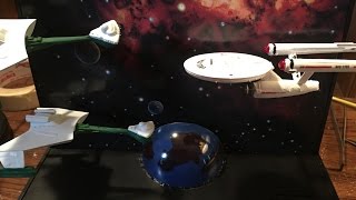 AMT Star Trek The Enterprise Incident Fiber Optic Kit Finished Model [upl. by Chuipek]