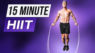 15 Min HIIT Jump Rope Workout [upl. by Tallulah]