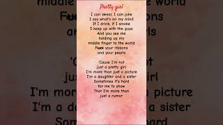 Pretty girl lyrics  Maggie Lindemann  lyrics relatable shorts [upl. by Anoval]