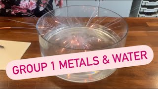 Group 1 metals with water [upl. by Thgiled]