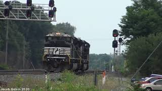 HD Norfolk Southerns Pittsburgh Line Part 2  Railfanning the Cresson PA Train Park in 2020 [upl. by Huba]