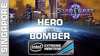 herO vs Bomber  Group C  IEM Singapore  StarCraft 2 [upl. by Eillib657]