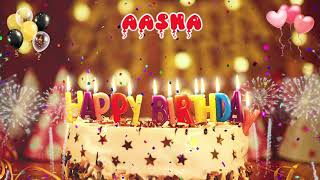 AASHA Birthday Song – Happy Birthday Aasha [upl. by Frederique]