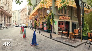 Çukurcuma Morning Walk ☀️🌿Bohemian District of Beyoğlu İstanbul  4K [upl. by Lucienne]