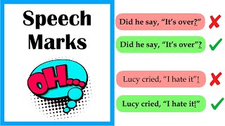 How to use Speech Marks  Inverted Commas [upl. by Mccullough]