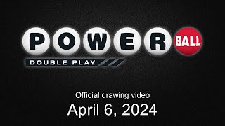 Powerball Double Play drawing for April 6 2024 [upl. by Evangelin]