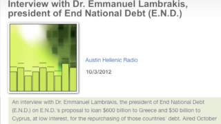 Interview with Dr Emmanuel Lambrakis 1032012 [upl. by Eben511]