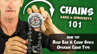 Chainsaw Chains Bars amp Sprocket  EXPLAINED [upl. by Minta]