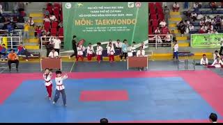 Quyền Taekwondo sáng tạo đôi nam nữ tiểu học HKPĐ TPHCM 2024 [upl. by Annaiel359]