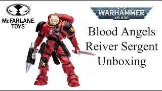 McFarlane Blood Angels Reiver Sargent Unboxing [upl. by Rosabella]