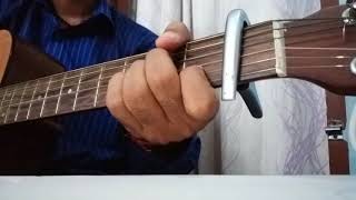 RAAH MEIN UNSE MULAKAT HO GAYI GUITAR CHORDS LESSON FOR BEGINNERS [upl. by Ahseim]