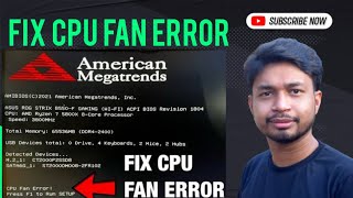 How to fix cpu fan error  CPU FAN ERROR  Bios cpu fan error fix  English Version [upl. by Enela]