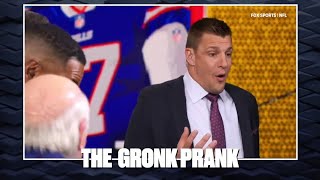 GRONKD Rob Gronkowski pranked by NFL on FOX teammates [upl. by Nefets]