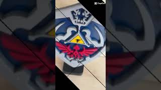 Hylian escudo The Legend of Zelda jogo guerra anime wood artesanato campeonato virtual [upl. by Alah]