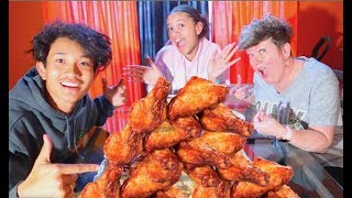 100 Wings Mukbang w MightyNiecy amp MightyMom MY FIGHT VIDEO [upl. by Niro309]