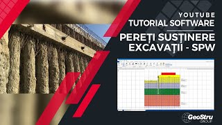 Tutorial Software Pereți susţinere excavaţii  SPW [upl. by Nomihs541]