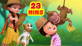 जंगली जानवरों का गीत  Wild Animals Song  Hindi Rhymes for Children  Infobells [upl. by Oecile]