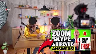 Skype Zoom and Hirevue Interview Questions amp Answers  How to Pass Virtual Job Interview [upl. by Rufena]