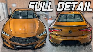 COMPLETE DETAIL  GOLD ACURA TLX TYPE S ASPEC [upl. by Elorak]