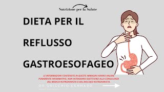 DIETA PER IL REFLUSSO GASTROESOFAGEO  DR ORICCHIO GENNARO BIOLOGO NUTRIZIONISTA [upl. by Asseralc735]