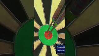 Amazing Dart Player Hits Three Bullseyes To Win [upl. by Philbert94]