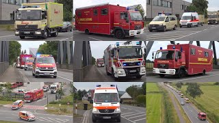 EM in Dortmund BHP50 des Kreis MindenLübbecke auf Kolonnenfahrt zur Feuerwehrschule nach Dortmund [upl. by Adnoluy]