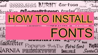 How to Install Font In your PC  Copy Fonts to Control Panel Font Option  Simple method to add Font [upl. by Tnecniv]