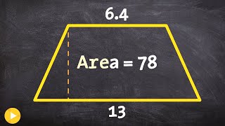 How to determine the height of a trapezoid when given the area and bases [upl. by Nahsor]