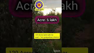 120 Acres land sale  Prakasham district  Acre 6 lakhs only [upl. by Gian]