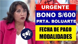 BONO S600 SOLES ACTUALIZACIÓN SOBRE PAGO A TRABAJADORES DEL SECTOR PÚBLICO COMUNICADO IMPORTANTE [upl. by Romilda]