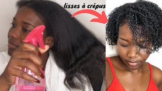 COMMENT RETROUVER SES BOUCLES APRES UN LISSAGE II ROUTINE CAPILLAIRE POST LISSAGE [upl. by Nilad]