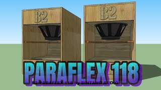 PARAFLEX 118 BOX SPEAKER [upl. by Ayikat]