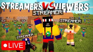 💥VIEWERS vs STREAMERS🐉MINECRAFT JAVA NO PREMIUM  En la MEJOR MARATÓN DE DIRECTOS [upl. by Constantin]