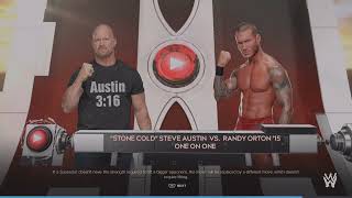 WWE 2K24 Stone Cold Steve Austin VS Randy Orton 15 Req 1 VS 1 Match [upl. by Mehelhteb]