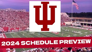 Indiana 2024 College Football Schedule PreviewProjected Record [upl. by Newol]