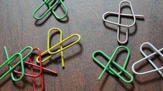 How to make a paper clip heart [upl. by Elleivad]