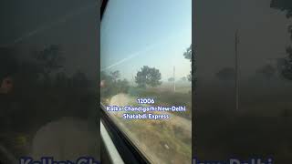 LHB coaches at 130 kmph wheels Flat sound  Shatabdi Express kalka chandigarh newdelhi [upl. by Hudnut]