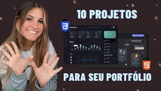 10 ideias de projetos em HTML e CSS para adicionar no portfólio [upl. by Nizam]