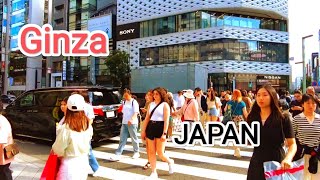 Walking Tour in Ginza Tokyo Japan May 2024 [upl. by Bendite280]