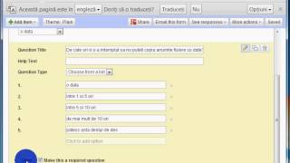 I net10 1 creare chestionar Google Forms [upl. by Geanine]