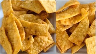 Tea Time Snacks1 Month Storable Crispy Snacks RecipeSpicy CrackersNamak Parekids special Snacks [upl. by Kerwinn]