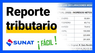 Como sacardescargar el Reporte Tributario para Terceros  Sunat 2023 [upl. by Beatrice]