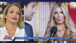 Bruganelli  Lucarelli la lite continua  La Vita in diretta 11112024 [upl. by Einnek]