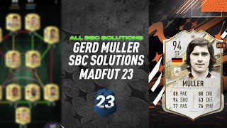 GERD MÜLLER  ALL 9 SBCS  SBC SOLUTIONS  Easiest Way Possible  MadFUT 23 [upl. by Hollington740]