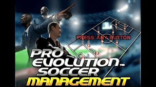 Pro Evolution Soccer Management  PS2 Gameplay [upl. by Eiramaneet]