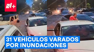 Vehículos varados por inundaciones en Guadalajara  N [upl. by Aisenet319]