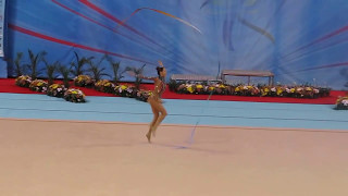 HALKINA Katsiaryna Ribbon AA  SOFIA WORLD CUP 2017 [upl. by Eelessej747]