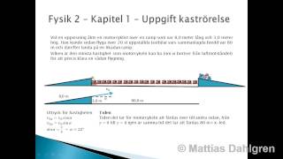 Fysik 2  Kapitel 1  Uppgift kaströrelse [upl. by Sink805]