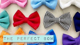 DIY PERFECT Fabric BOW  NO SEW For MICKEY MOUSE EARS [upl. by Lavelle]