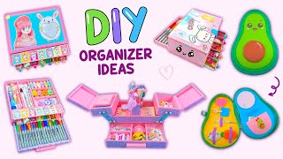 AMAZING ORGANIZER IDEAS  SIDE OPENING DESK ORGANIZER From Waste Cardboard and more [upl. by Akimahc]